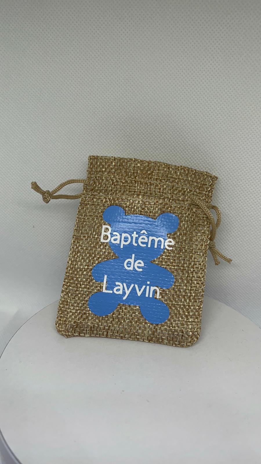 Sac de jute personnalisé